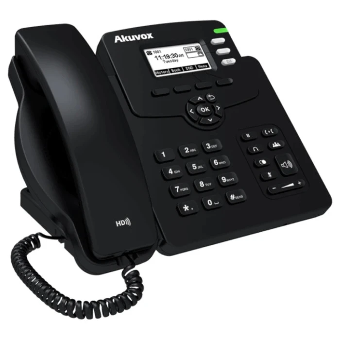 SIP телефон Akuvox SP-R52P V2 Black Akuvox 14619-1