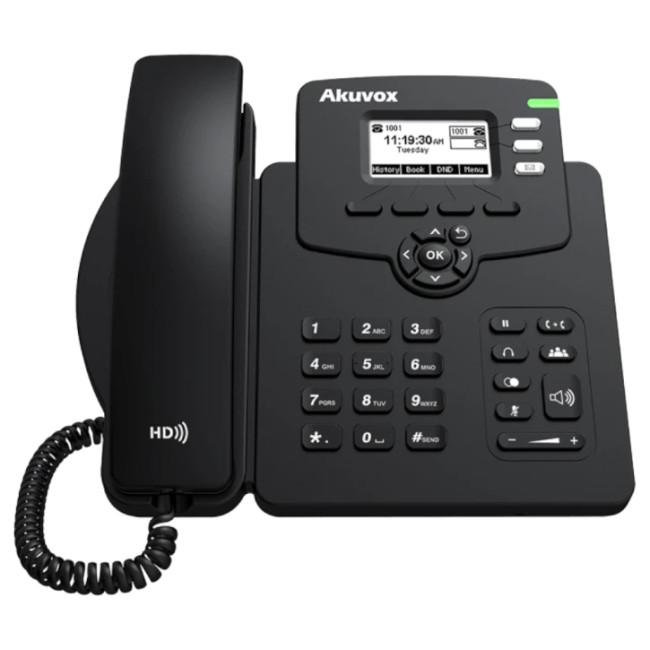 SIP телефон Akuvox SP-R52P V2 Black Akuvox 14619-1
