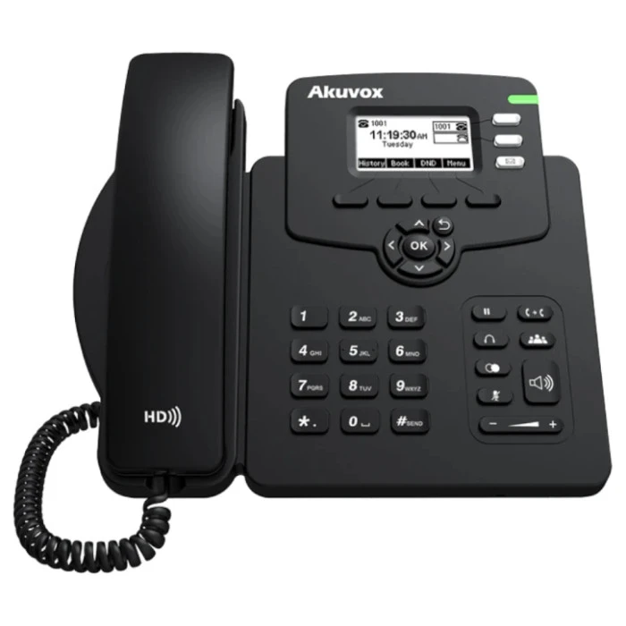 SIP телефон Akuvox SP-R52P V2 Black Akuvox 14619-1
