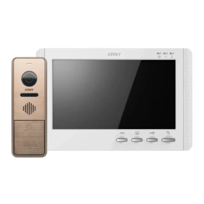 Комплект відеодомофону Arny AVD-7942 White/Bronze