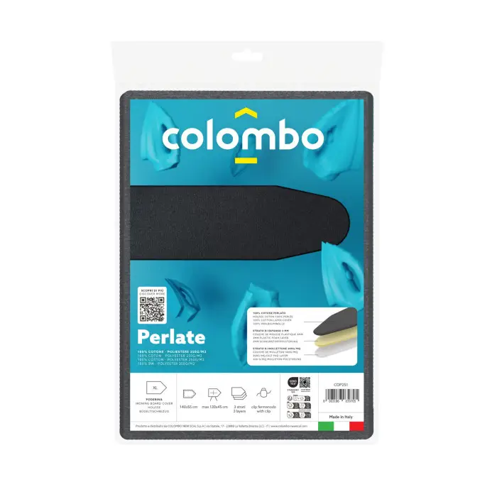 Чехол для гладильная доска Colombo Pearlised Black 130 x 50 см (COP250)
