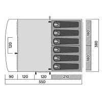 Намет шестимісний Easy Camp Skarvan 6 (120498)