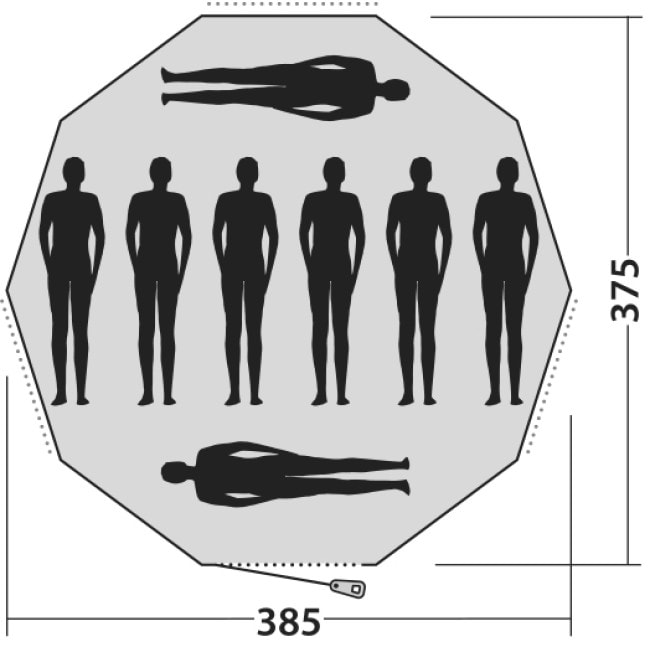 Палатка восьмиместная Easy Camp Moonlight Tipi Grey (120381)