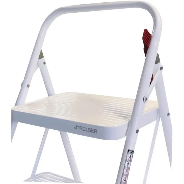 Лестница Rolser Taburete M/10 UNE 2 ступени Blanco (MET003-1024)
