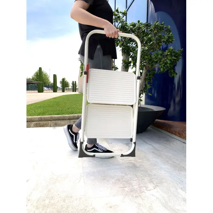 Лестница Rolser Taburete M/10 UNE 2 ступени Blanco (MET003-1024)