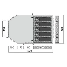 Палатка пятиместная Easy Camp Hamra 5 (120495)