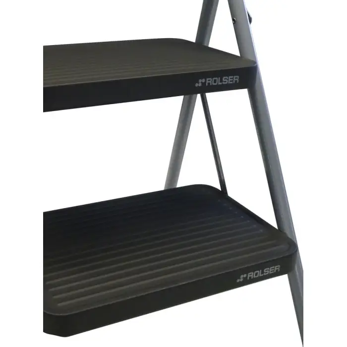 Лестница Rolser Taburete M/10 UNE 2 ступени Antracita (MET003-1021)