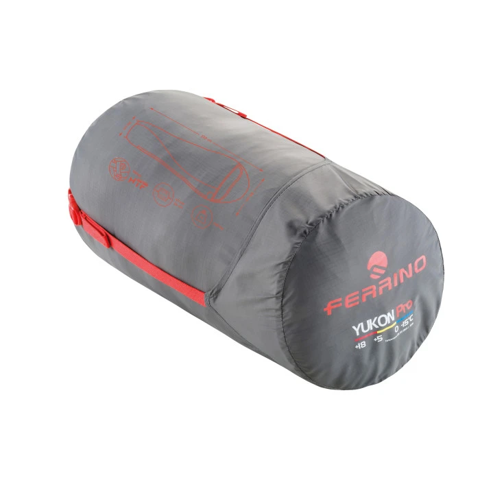 Спальный мешок Ferrino Yukon Pro/0°C Scarlet Red/Grey Left (86359IAA)