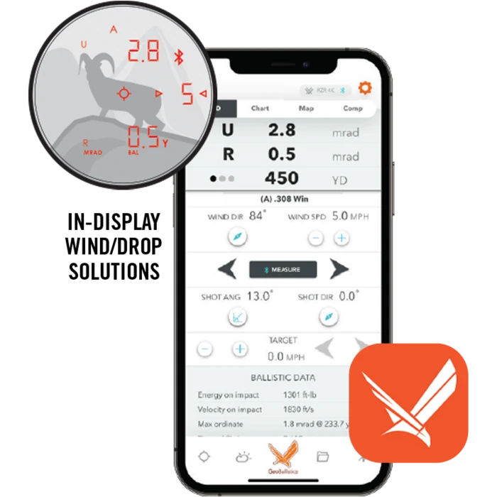 Дальномер Vortex Razor HD 4000 GeoBallistics (LRF-252-EU)