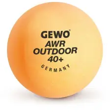 Мячи для настольного тенниса Gewo AWR Outdoor 40+ orange 6шт (96614200)