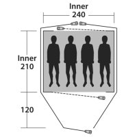 Палатка Outwell Cloud 4 Blue (111045)