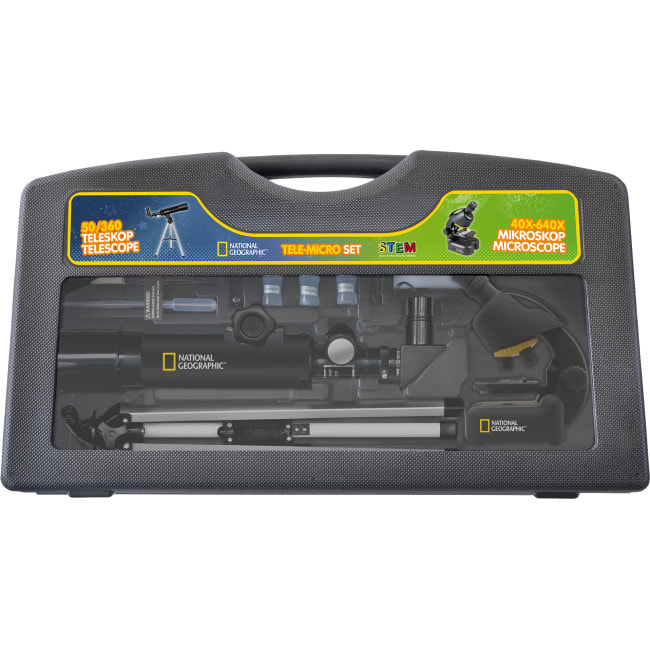 Микроскоп National Geographic Junior 40x-640x + Телескоп 50/360 с кейсом (9118200)