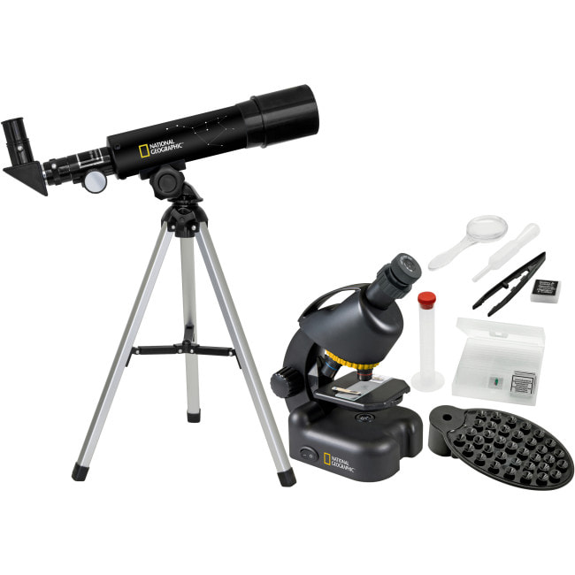 Микроскоп National Geographic Junior 40x-640x + Телескоп 50/360 с кейсом (9118200)