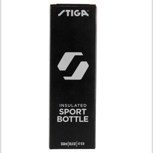 Бутылка для воды Stiga Water Bottle Steel Black, 550ml (2905-0101-55)