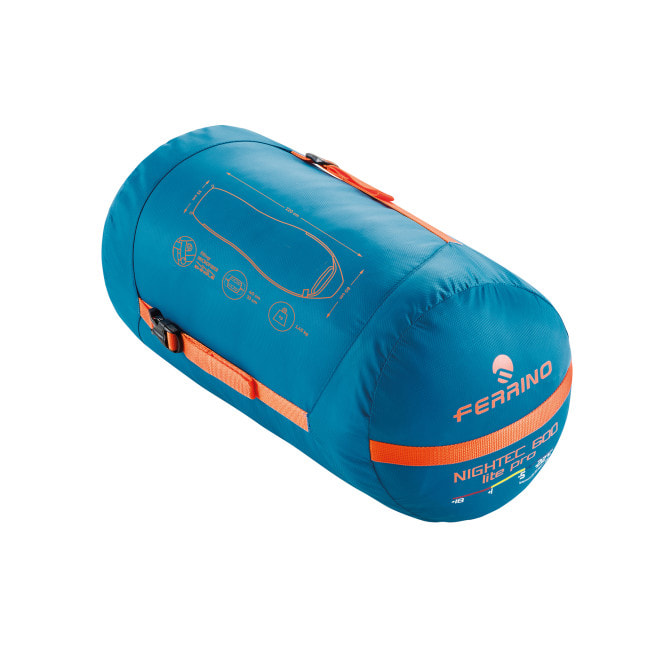 Спальний мішок Ferrino Nightec Lite Pro 600 L/-5°C Blue/Grey Left (86309HBG)