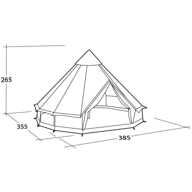 Палатка семиместная Easy Camp Moonlight Bell Grey (120443)