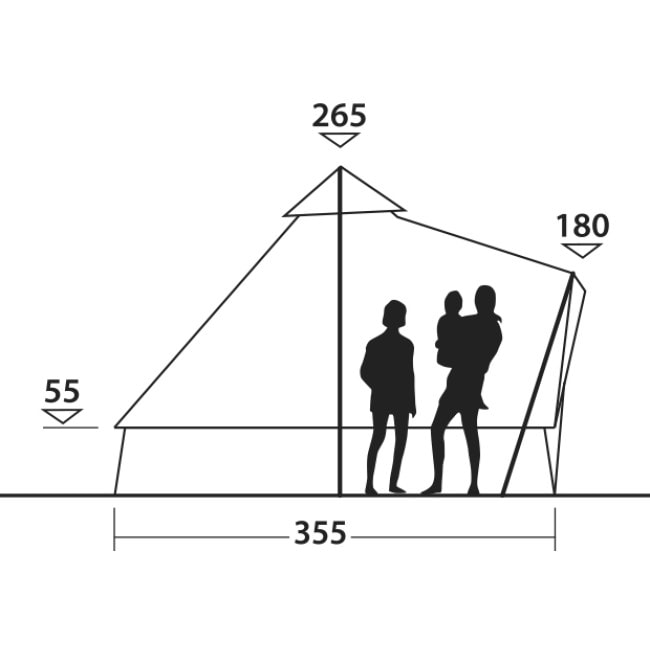 Палатка семиместная Easy Camp Moonlight Bell Grey (120443)