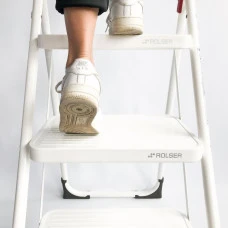 Лестница Rolser Taburete M/11 UNE 3 ступени Blanco (MET004-1024)