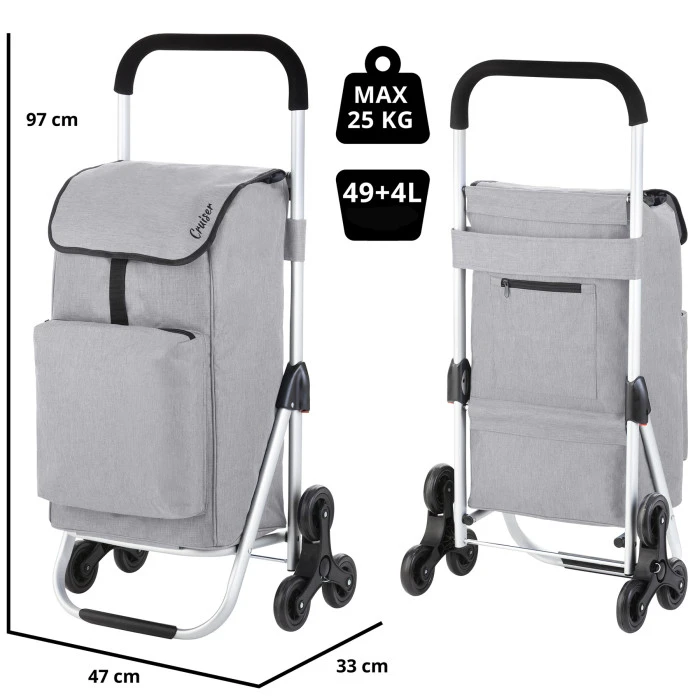 Сумка-тележка ShoppingCruiser Stairs Climber 53 Grey (604361)