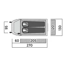 Палатка двухместная Easy Camp Setesdal 2 (120476)