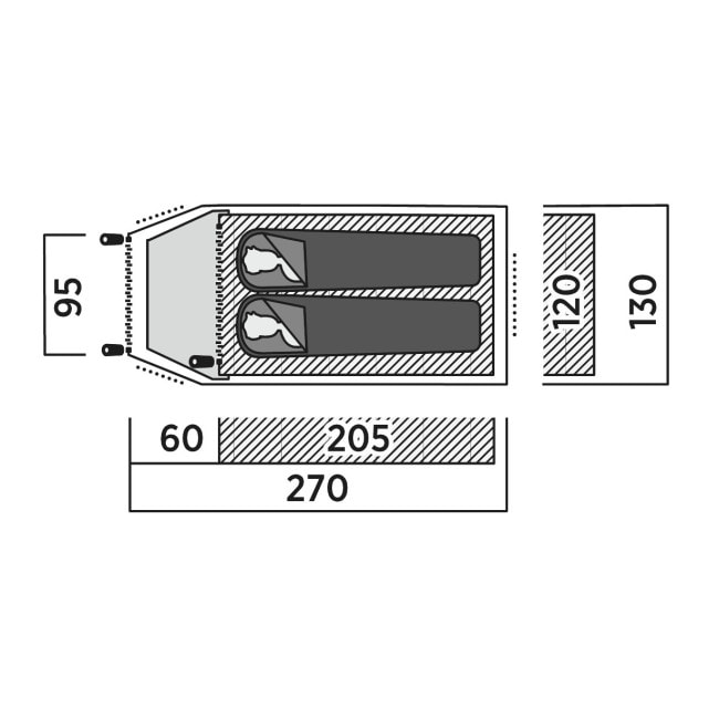 Палатка двухместная Easy Camp Setesdal 2 (120476)