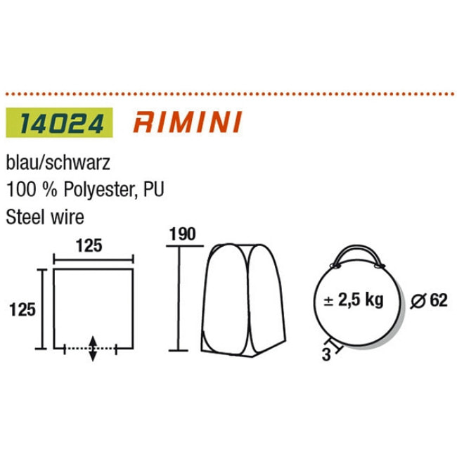 Палатка техническая High Peak Rimini Blue (14023)
