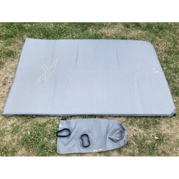 Коврик самонадувающий Easy Camp Self-inflating Siesta Mat Double 10 cm Grey (300056)