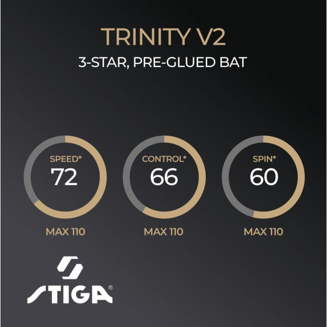 Ракетка для настольного тенниса Stiga Trinity V2 3 Star FL (1213-1208-35)