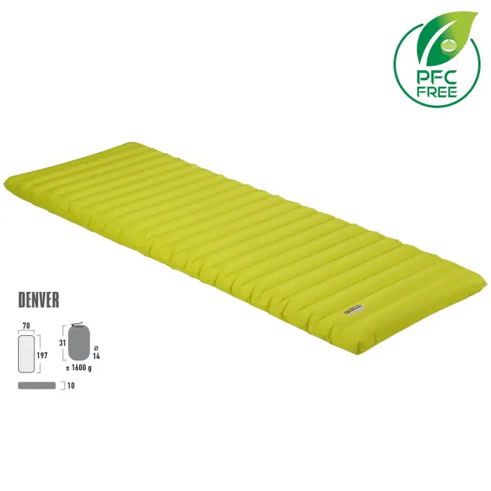 Надувной коврик High Peak Denver 10 cm Citronelle (41027)
