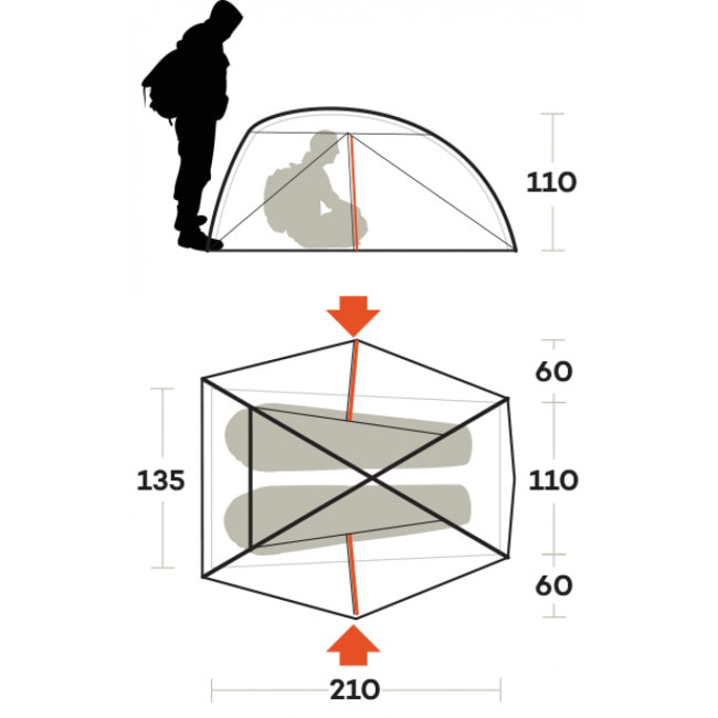 Намет двомісний Ferrino Nemesi 2 Pro Green (91212QVVFR)