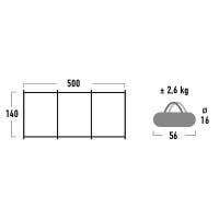 Тент пляжный High Peak Mistral Light Grey/Dark Grey/Blue (10015)