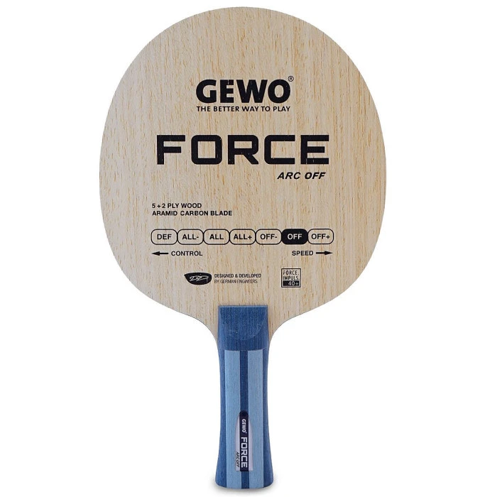 Ракетка для настольного тенниса Gewo Force ARC OFF, Inventus XT Pro 52.5+50.0, FL (1163700001)
