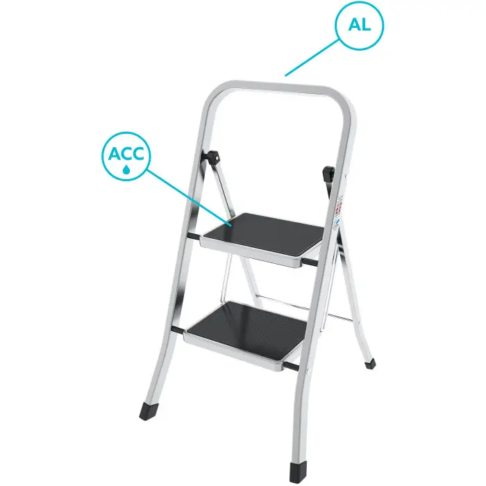 Драбина Colombo Factotum Alu 2 щаблі (G110AT2W)