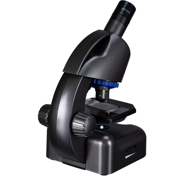 Мікроскоп Bresser Junior CM-04 100x-900x Black з набором для дослідів і адаптером для смартфона (14951)