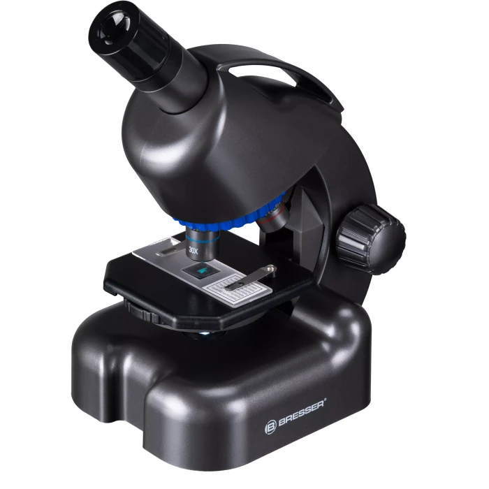 Мікроскоп Bresser Junior CM-04 100x-900x Black з набором для дослідів і адаптером для смартфона (14951)