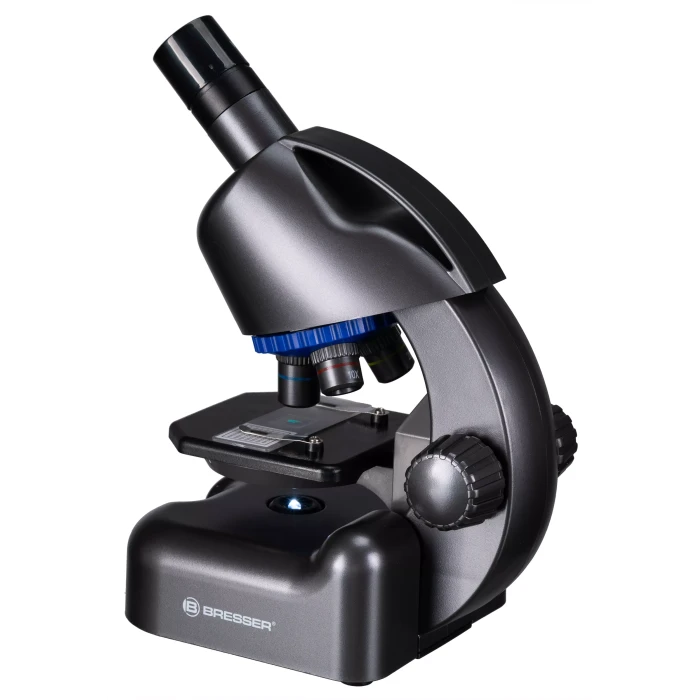 Мікроскоп Bresser Junior CM-04 100x-900x Black з набором для дослідів і адаптером для смартфона (14951)
