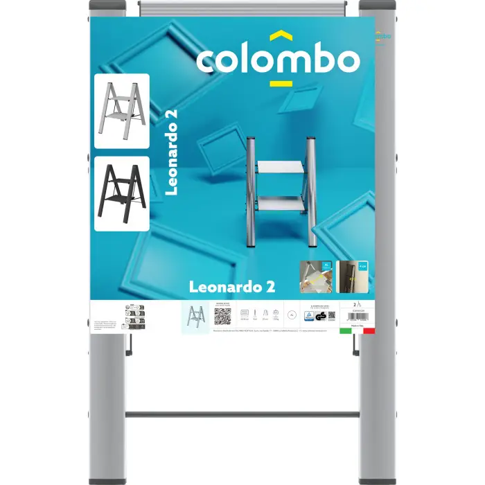 Драбина Colombo Leonardo 2 щаблі (G300A02W)