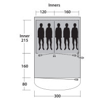 Палатка Outwell Oakwood 5 Green (111209)