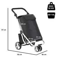 Сумка-тележка ShoppingCruiser 3 Wheels Black (604349)