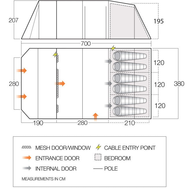 Палатка Vango Stargrove II 600XL Herbal (TEQSTARPOH09TAQ)