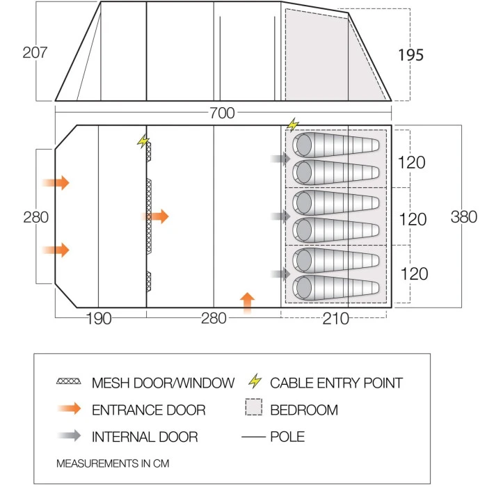 Палатка Vango Stargrove II 600XL Herbal (TEQSTARPOH09TAQ)