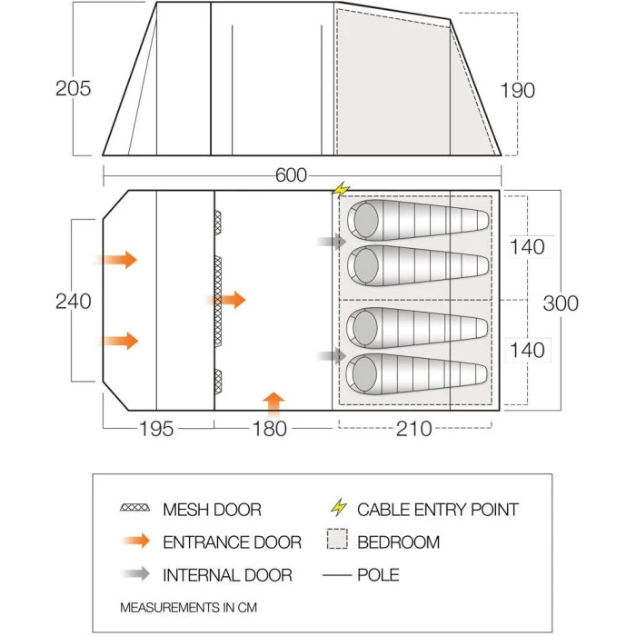 Палатка Vango Stargrove II 450 Herbal (TEQSTARPOH09176)