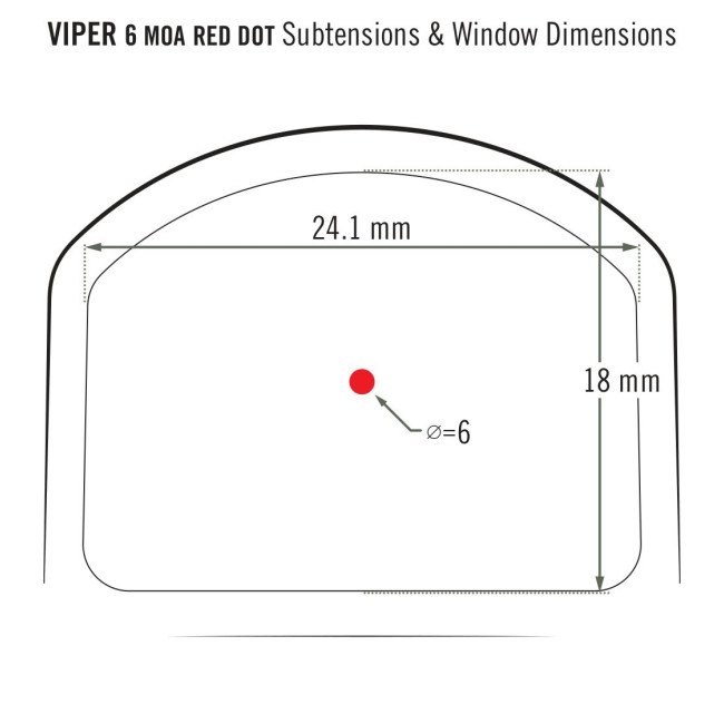 Коллиматорный прицел Vortex Viper Red Dot 6 MOA (VRD-6)