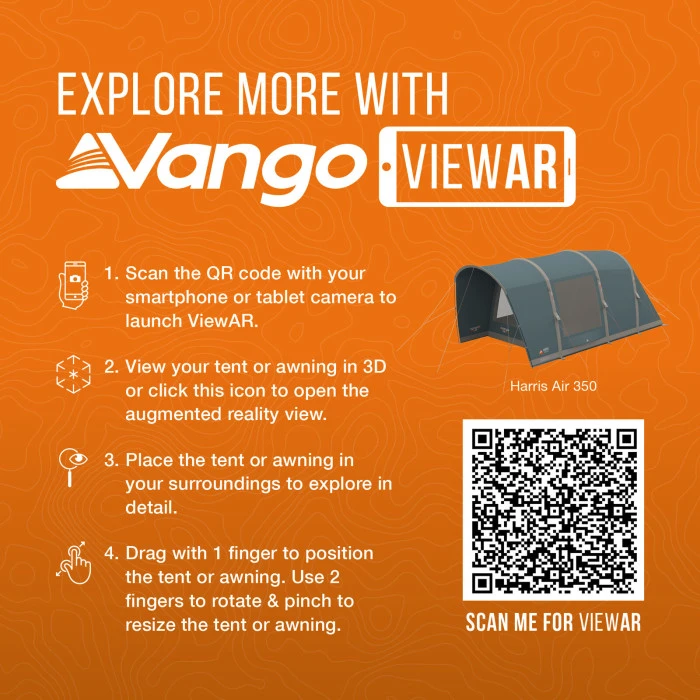 Палатка трехместная Vango Harris Air 350 Mineral Green (TETHARRAI000001)