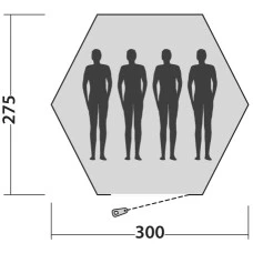 Палатка четырехместная Easy Camp Bolide 400 Rustic Green (120405)
