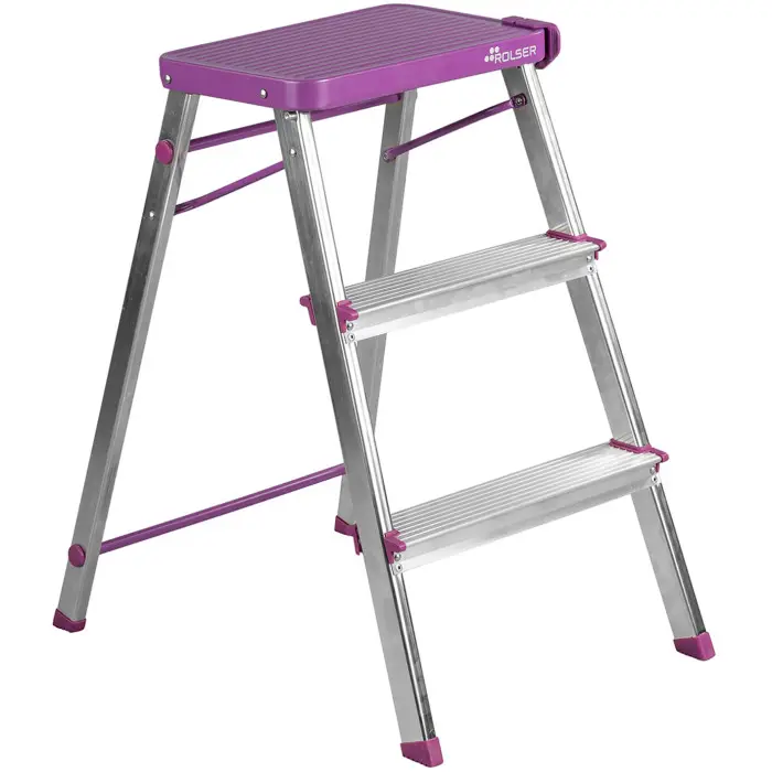 Лестница Rolser Taburete M/3 3 ступени Malva (MET3001-1013)
