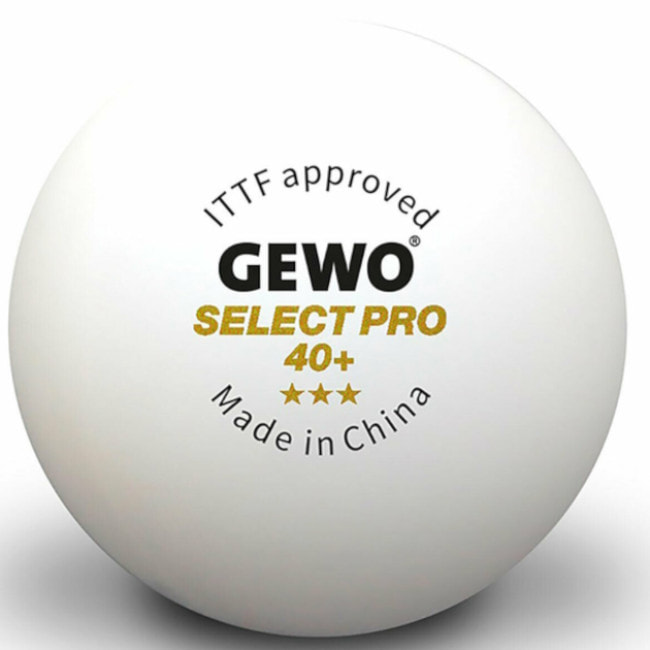 Мячи для настольного тенниса Gewo Select Pro 40+ ITTF 6 шт (86481200)