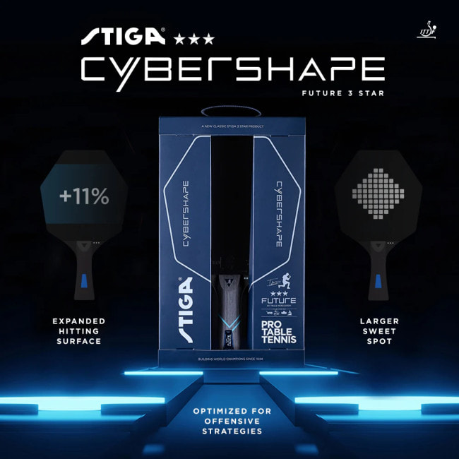 Ракетка для настольного тенниса Stiga Cybershape Future 3 Star FL (1213-0304-35)