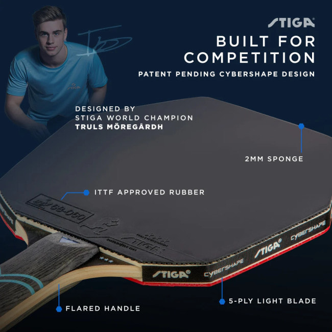 Ракетка для настольного тенниса Stiga Cybershape Future 3 Star FL (1213-0304-35)