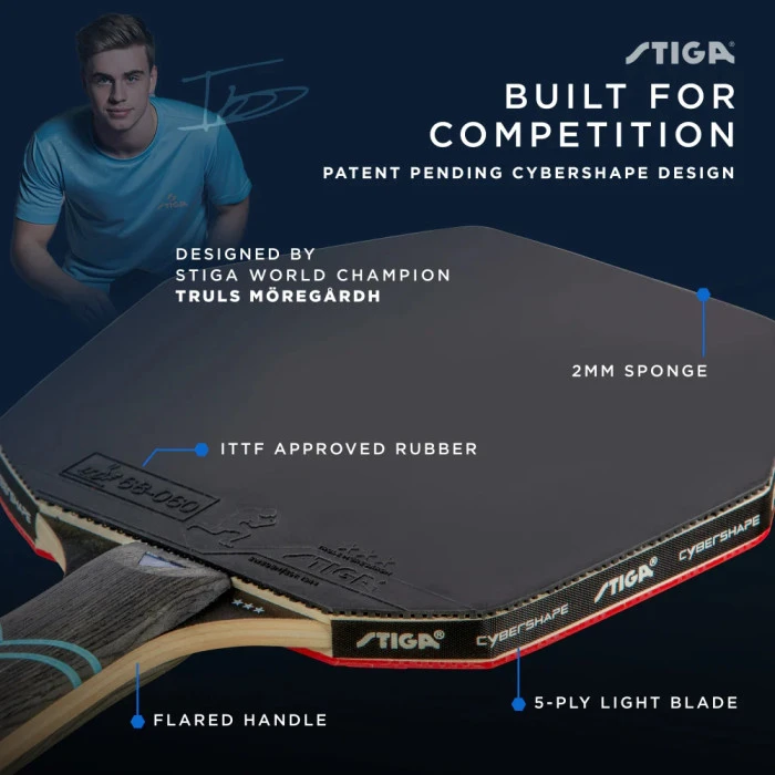 Ракетка для настільного тенісу Stiga Cybershape Future 3 Star FL (1213-0304-35)